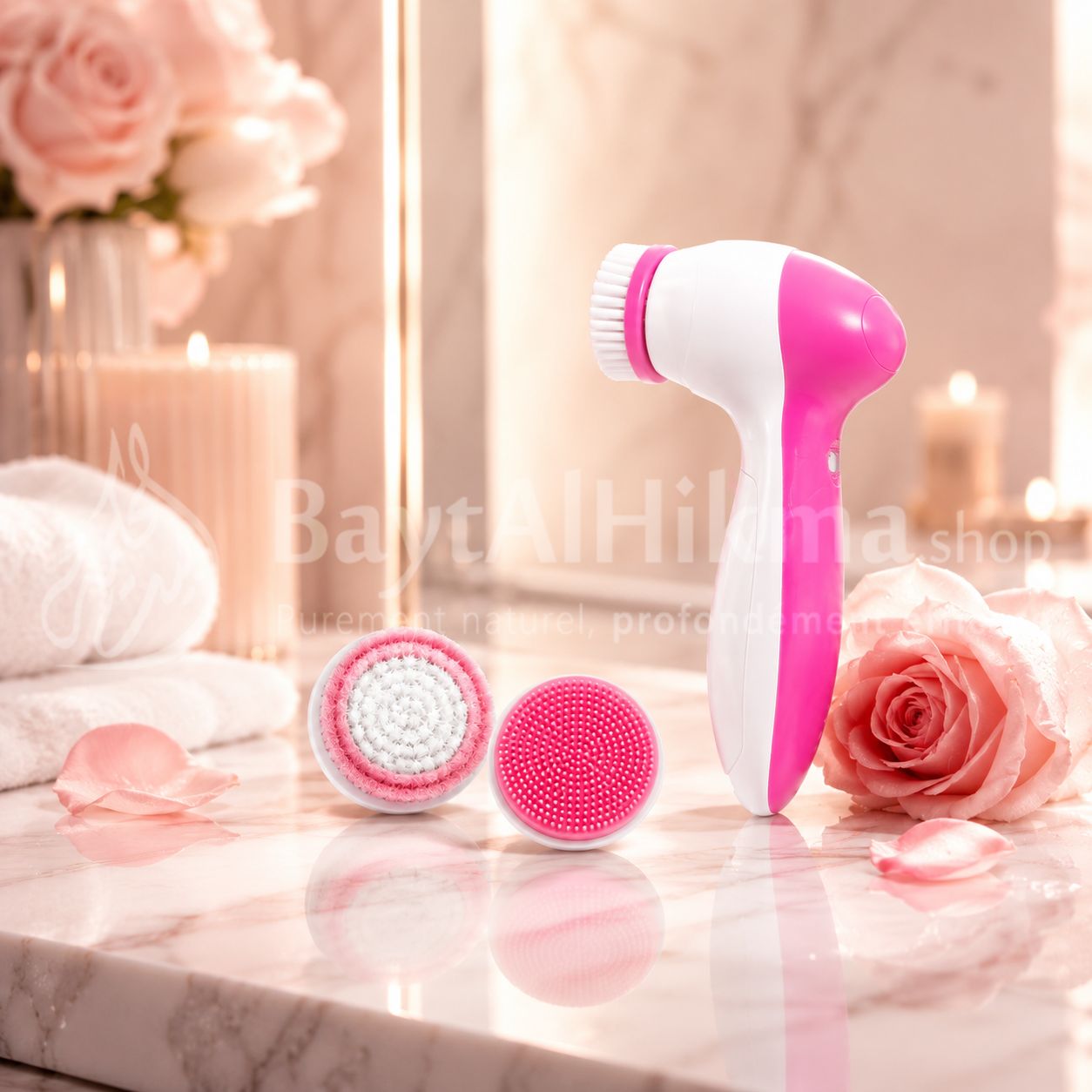 Kit Complet de Nettoyage Facial à Double Vitesse (6 Pièces) - Essential - مجموعة تنظيف الوجه المتكاملة مزدوجة السرعة (6 قطع)