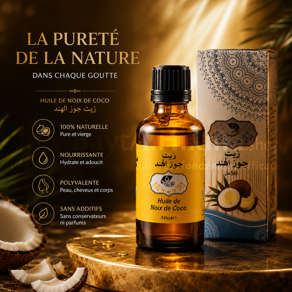 Huile de Noix de Coco - Nature Drop (50ml)