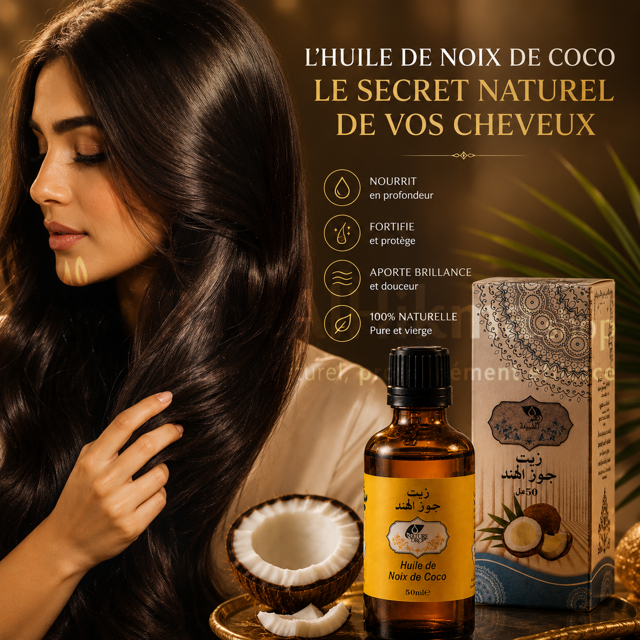 Huile de Noix de Coco - Nature Drop (50ml)