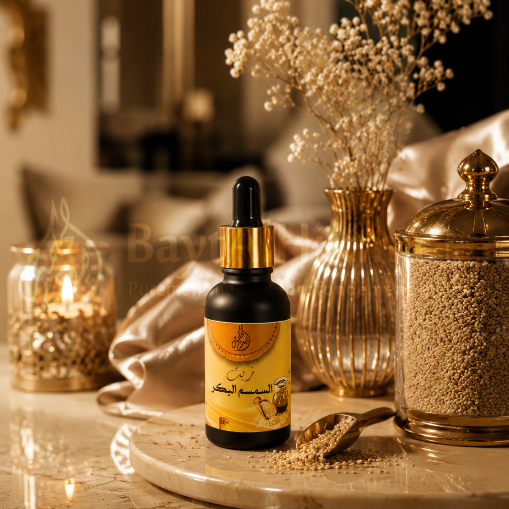 Huile de Sésame Vierge - 100% Naturelle - 30ml - زيت السمسم البكر - طبيعي 100%