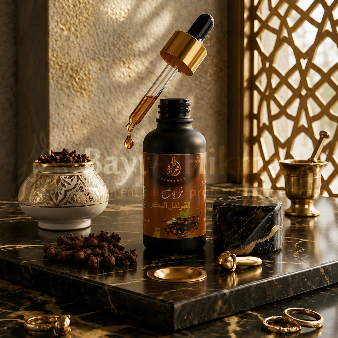 Huile de Girofle Vierge Premium (30ml) – Pureté & Soin Naturel - زيت القرنفل البكر الممتاز (30 مل) – نقاء طبيعي وفوائد علاجية مذهلة