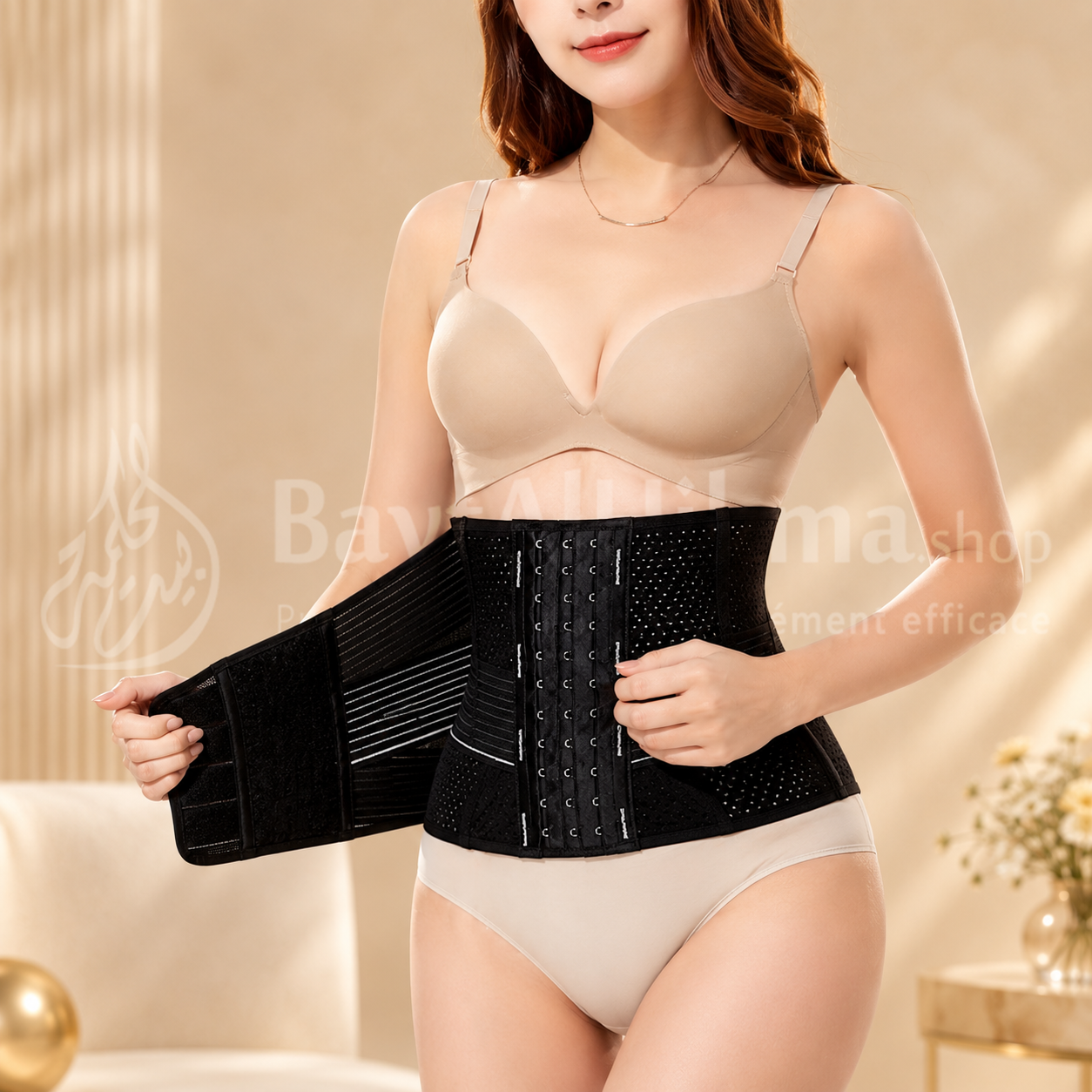 Ceinture Abdominale Amincissante Mixte - Corset Ajustable (Modèle SBK866) -  (موديل SBK866) حزام شد البطن للتنحيف للرجال والنساء - كورسيه قابل للتعديل