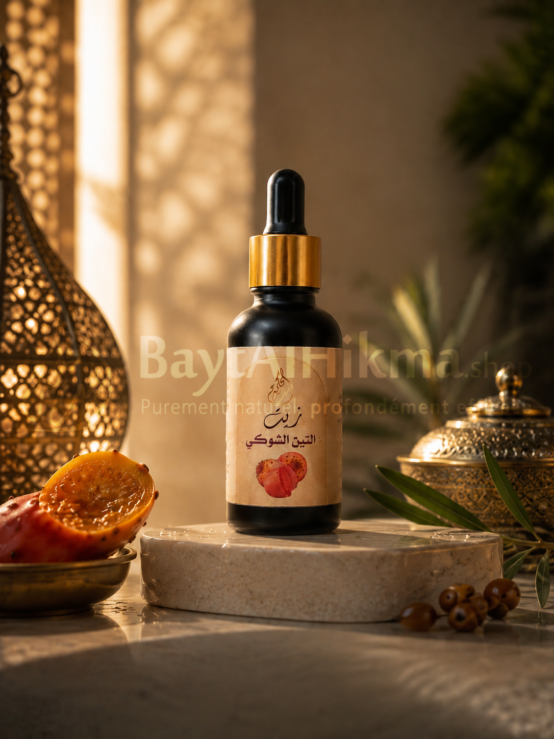 Huile de Pépins de Figue de Barbarie Pure – L’Élixir de Jeunesse Ultime (30ml) - زيت بذور التين الشوكي الصافي – إكسير الشباب الطبيعي