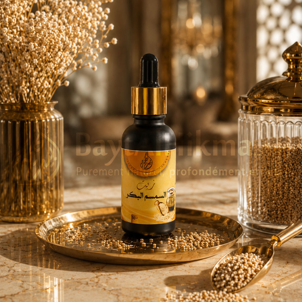 Huile de Sésame Vierge - 100% Naturelle - 30ml - زيت السمسم البكر - طبيعي 100%