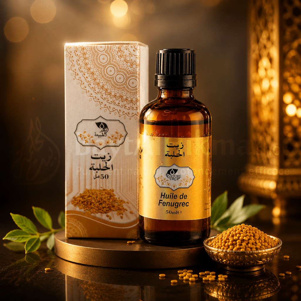 Huile de Fenugrec 100% Naturelle - Nature Drop (50 ml) - زيت الحلبة طبيعي 100% - قطرة الطبيعة (50 مل)