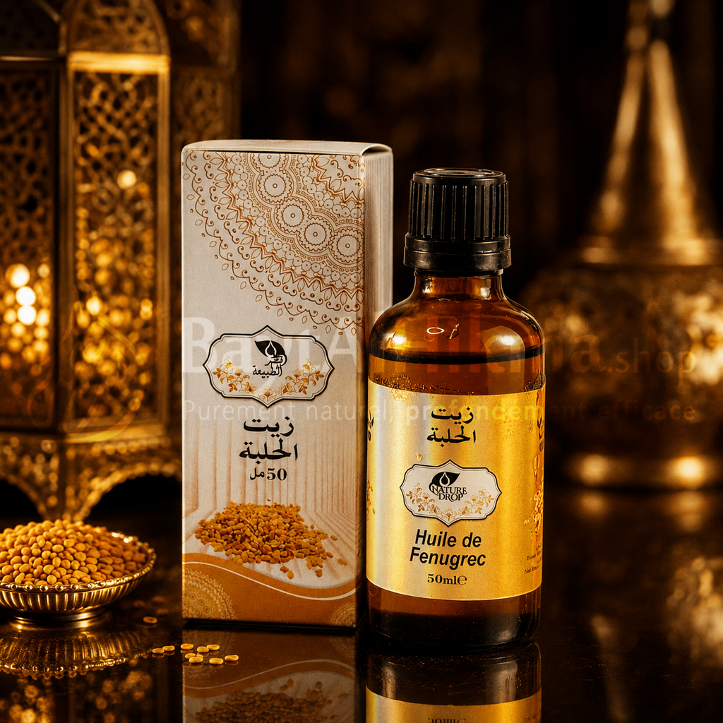 Huile de Fenugrec 100% Naturelle - Nature Drop (50 ml) - زيت الحلبة طبيعي 100% - قطرة الطبيعة (50 مل)