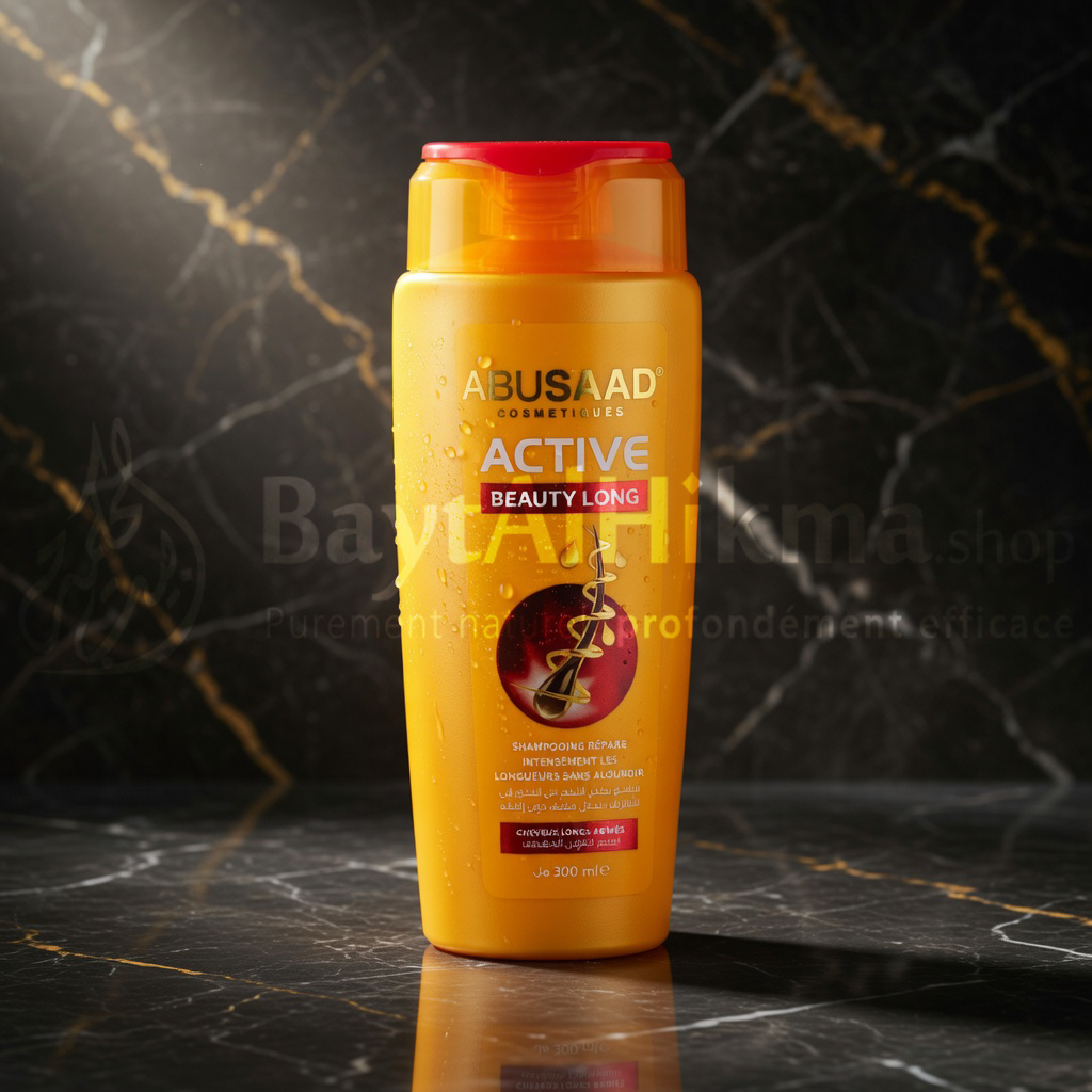 Abusaad Active Beauty Long - Shampooing Réparateur Cheveux Longs & Abîmés - 300ml - شامبو أبوسعد أكتيف بيوتي لونج - لإصلاح الشعر الطويل والتالف