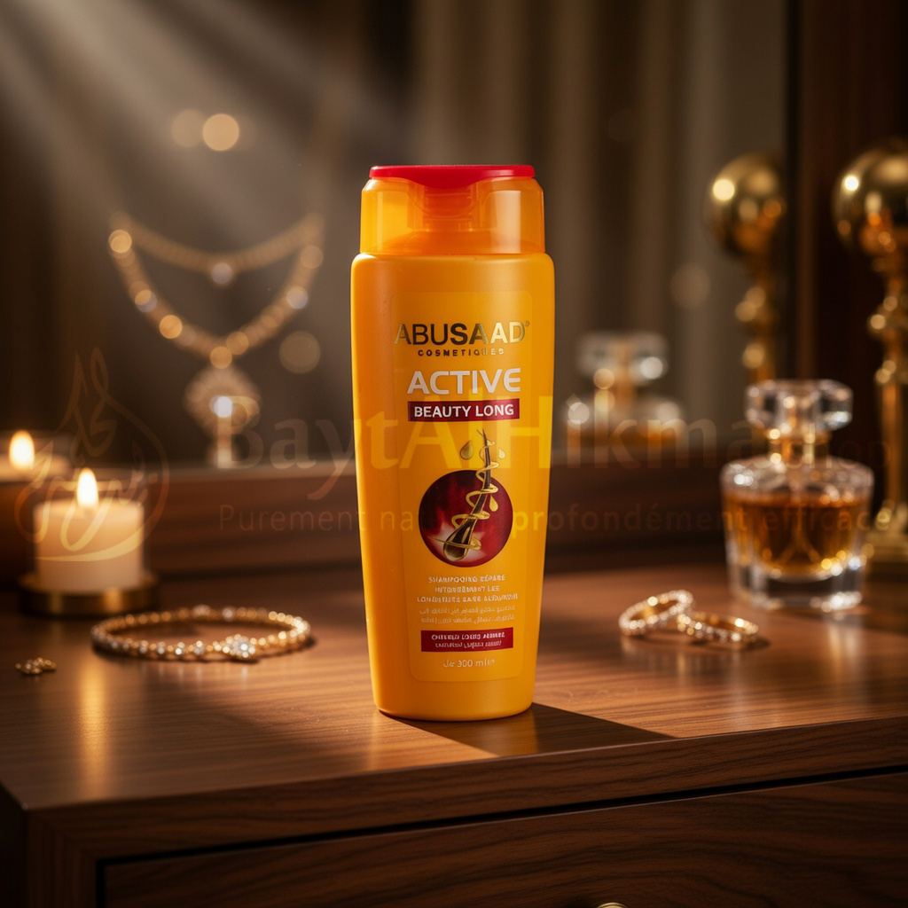 Abusaad Active Beauty Long - Shampooing Réparateur Cheveux Longs & Abîmés - 300ml - شامبو أبوسعد أكتيف بيوتي لونج - لإصلاح الشعر الطويل والتالف