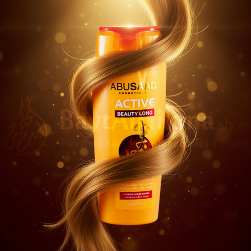 Abusaad Active Beauty Long - Shampooing Réparateur Cheveux Longs & Abîmés - 300ml - شامبو أبوسعد أكتيف بيوتي لونج - لإصلاح الشعر الطويل والتالف