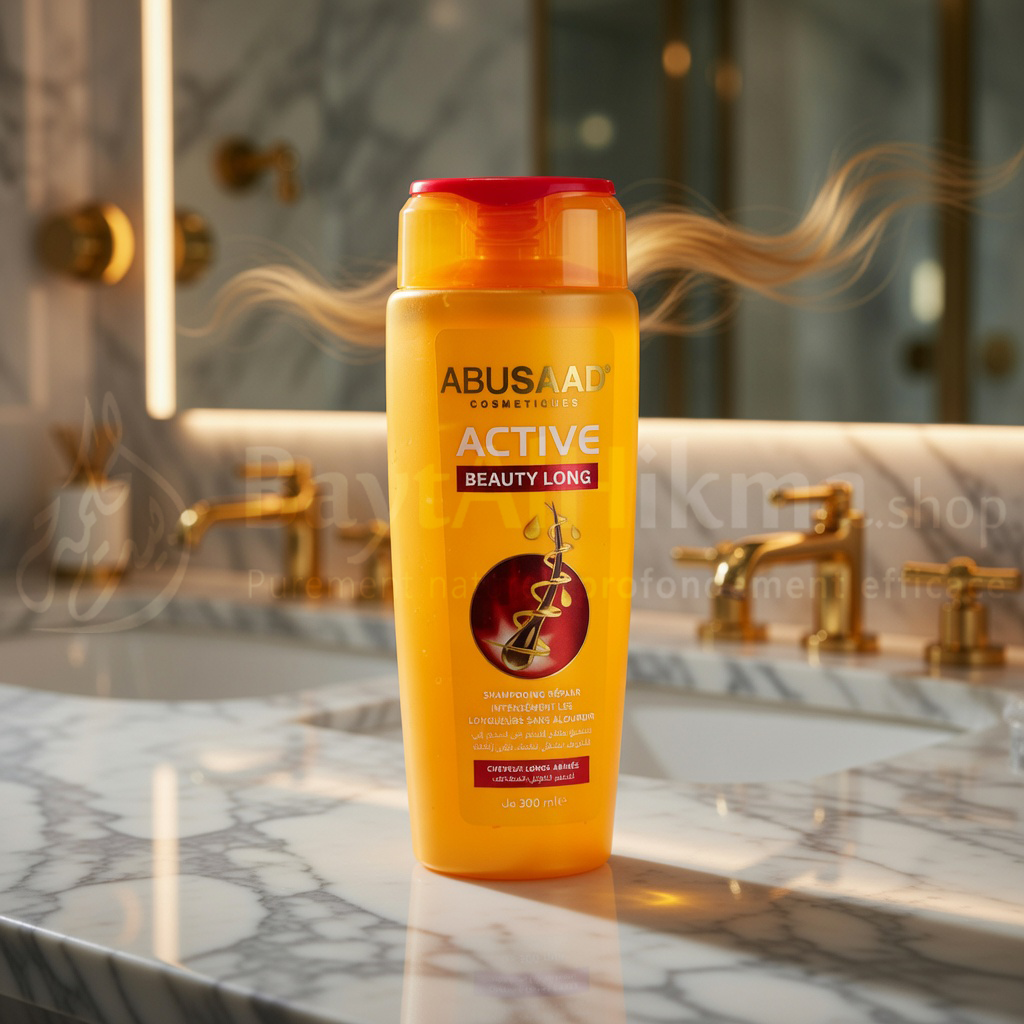 Abusaad Active Beauty Long - Shampooing Réparateur Cheveux Longs & Abîmés - 300ml - شامبو أبوسعد أكتيف بيوتي لونج - لإصلاح الشعر الطويل والتالف