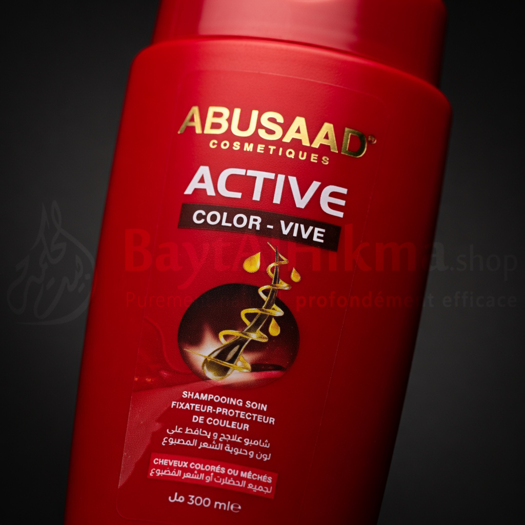 Abusaad Active Color-Vive - Shampooing Soin Fixateur & Protecteur de Couleur - 300ml - شامبو أبوسعد أكتيف كولور فيف - معالج ومثبت ومحمي للون الشعر