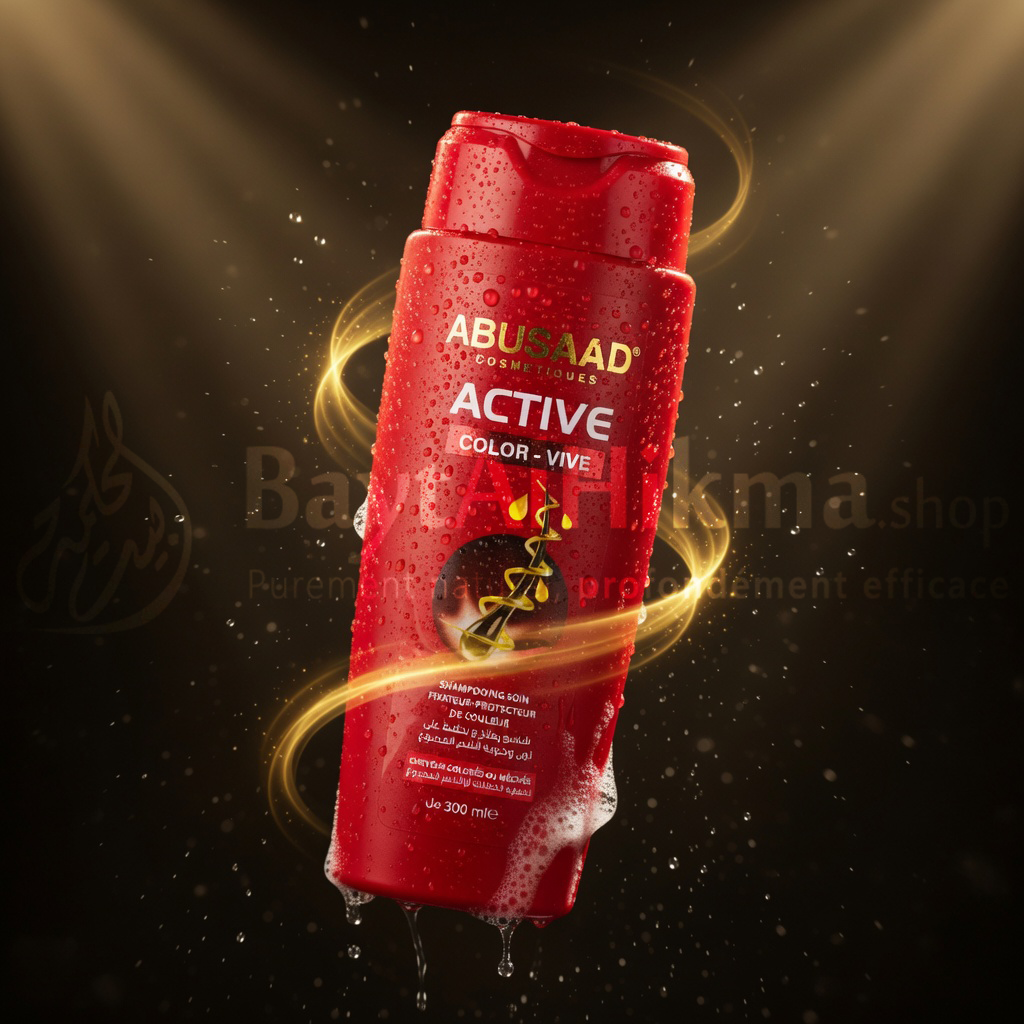 Abusaad Active Color-Vive - Shampooing Soin Fixateur & Protecteur de Couleur - 300ml - شامبو أبوسعد أكتيف كولور فيف - معالج ومثبت ومحمي للون الشعر