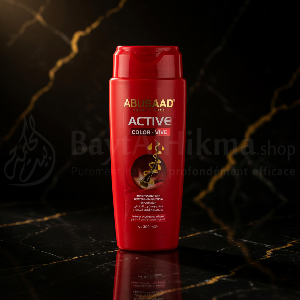 Abusaad Active Color-Vive - Shampooing Soin Fixateur & Protecteur de Couleur - 300ml - شامبو أبوسعد أكتيف كولور فيف - معالج ومثبت ومحمي للون الشعر