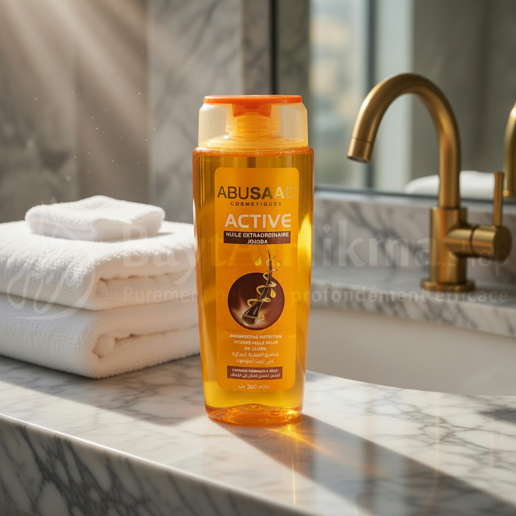 ABUSAAD ACTIVE - Shampooing Nutrition Intense à l'Huile de Jojoba - 300ml - شامبو أبوسعد أكتيف - تغذية مكثفة بزيت الجوجوبا
