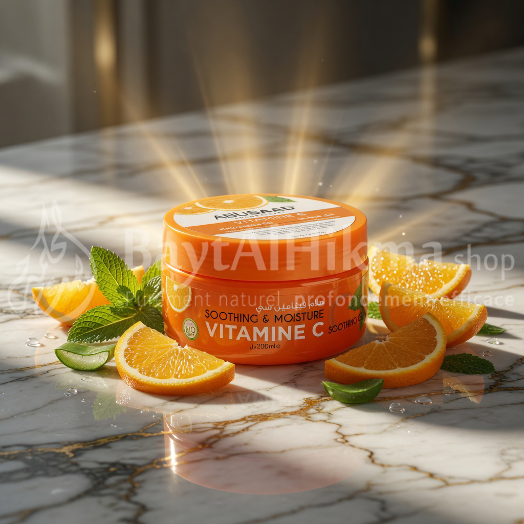 Gel Hydratant et Apaisant à la Vitamine C - 200ml - ABUSAAD COSMÉTIQUES - هلام فيتامين سي المرطب والمهدئ