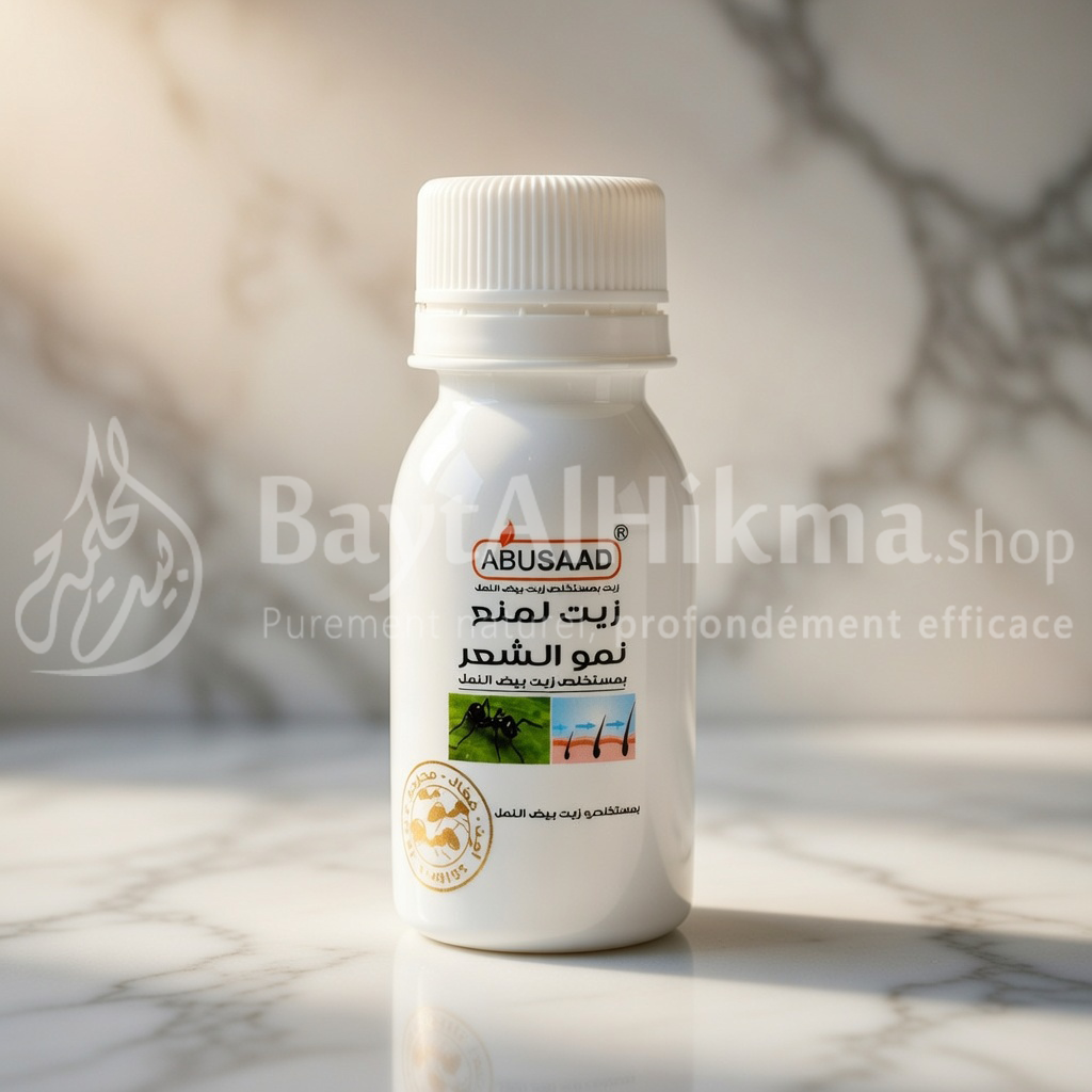 Huile d'Œufs de Fourmis ABUSAAD – Solution Naturelle Anti-Repousse (30ml) - زيت بيض النمل الأصلي من أبوسعد – الحل الطبيعي لمنع نمو الشعر