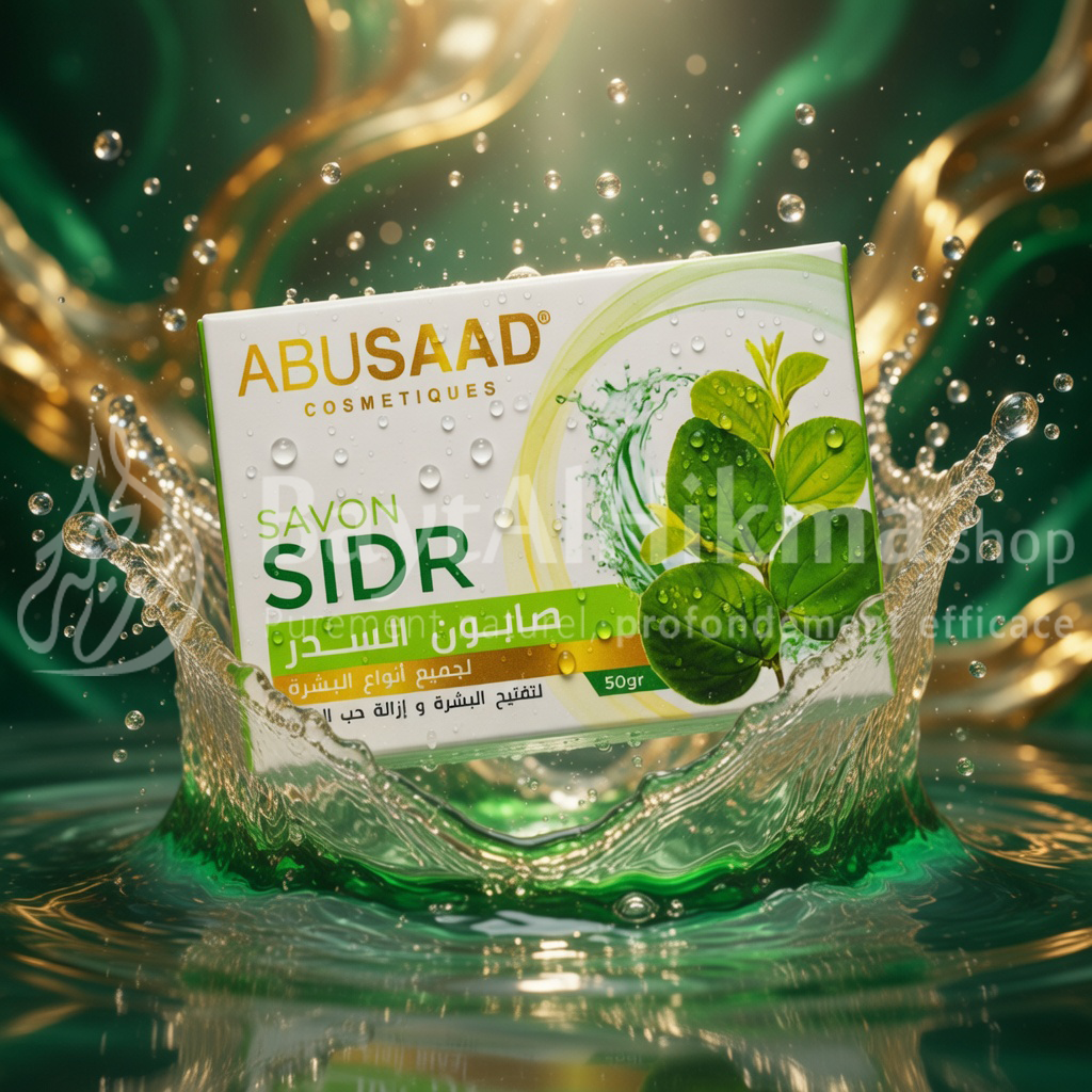 Savon de Sidr Naturel - Abusaad Cosmetiques | Éclat & Anti-Acné - 50g - صابون السدر الطبيعي من أبوسعد | لتفتيح البشرة وإزالة حب الشباب