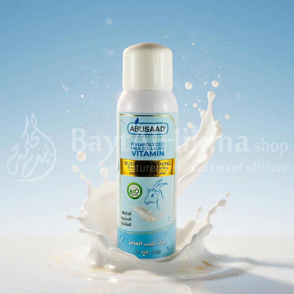 Lait de Corps Éclaircissant Instantané ABUSAAD – Lait de Chèvre, Collagène & Vitamines (180ml) - لوشن الجسم للتبييض الفوري من أبوسعد - بحليب الماعز، الكولاجين والفيتامينات
