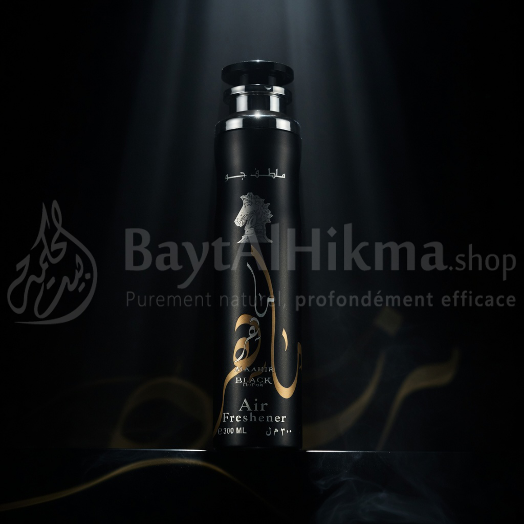 Désodorisant d’Intérieur Maahir Black Edition - Lattafa (300ml) - معطر جو ماهر بلاك إيديشن - من لطافة