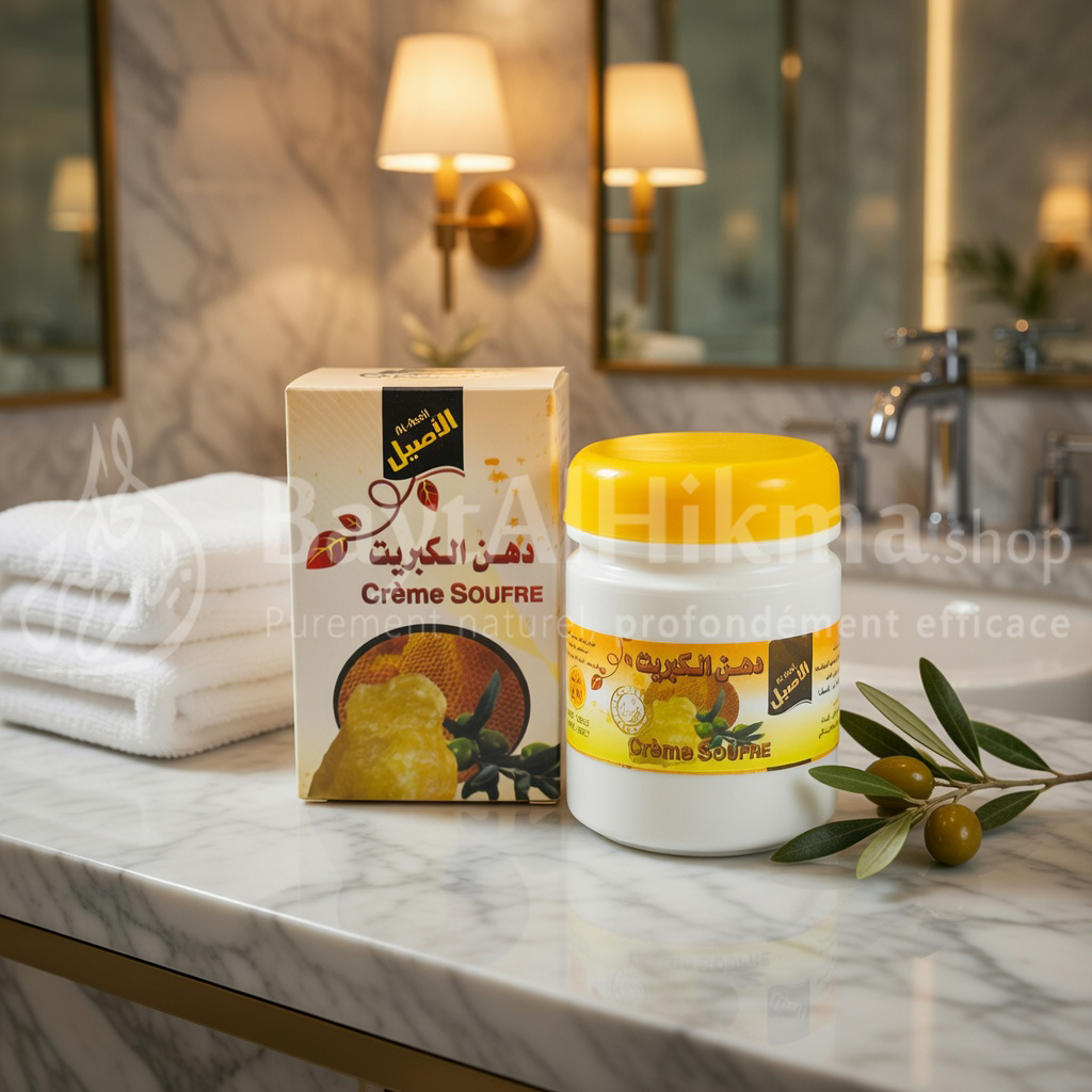 Crème Soufre – Soin Purifiant & Anti-Imperfections - كريم الكبريت – للعناية وتنقية البشرة