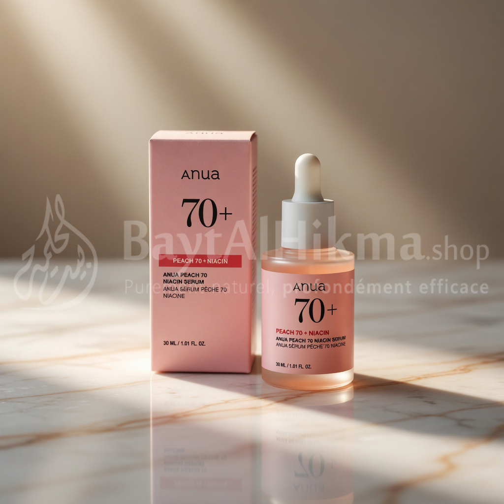 Anua Peach 70 Niacin Serum – Sérum Éclat à la Pêche pour un Effet "Glass Skin" (30ml) - أنوا سيروم الخوخ 70 نياسين - سيروم النضارة لبشرة زجاجية متوهجة