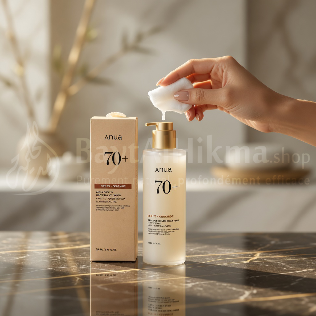 ANUA - Rice 70 Glow Milky Toner - Tonique Illuminateur au Riz & Céramides (250ml) - أنوا - تونر الأرز والحليب لإشراقة البشرة مع السيراميد