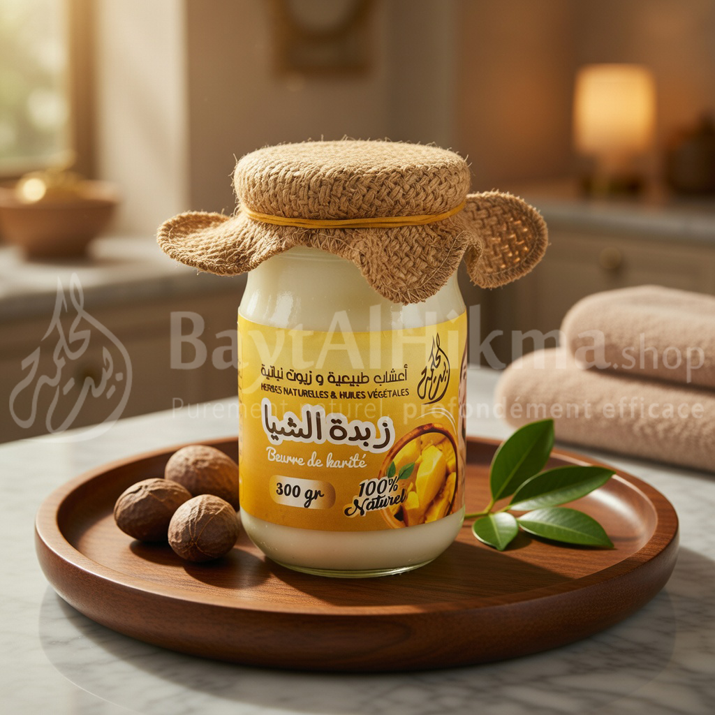 Beurre de Karité 100% Naturel - Bayet Al-Hikma (300g) - زبدة الشيا الطبيعية 100% - بيت الحكمة (300 غرام)