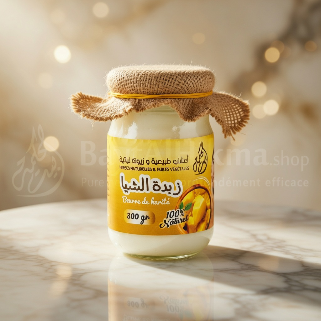 Beurre de Karité 100% Naturel - Bayet Al-Hikma (300g) - زبدة الشيا الطبيعية 100% - بيت الحكمة (300 غرام)