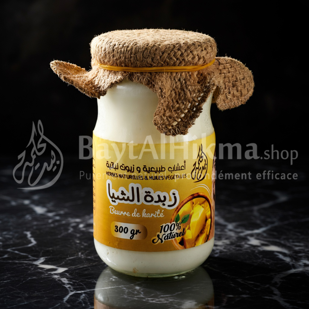 Beurre de Karité 100% Naturel - Bayet Al-Hikma (300g) - زبدة الشيا الطبيعية 100% - بيت الحكمة (300 غرام)