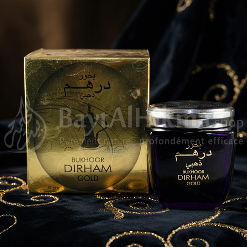 Bukhoor Dirham Gold – L'Essence du Luxe Oriental (80g) - بخور درهم ذهبي - فخامة الشرق في منزلك