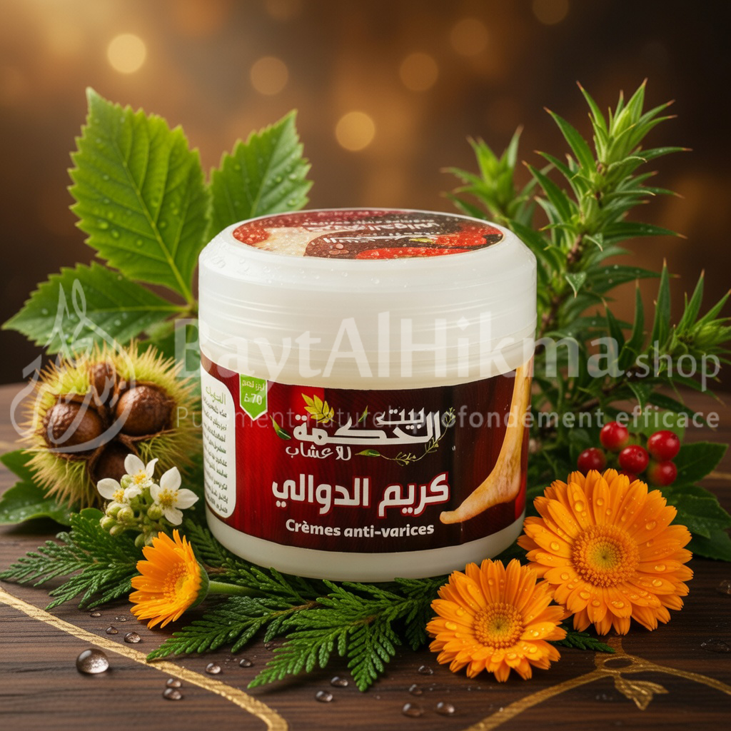 كريم الدوالي الطبيعي - Crème Anti-Varices البيت الحكمة للأعشاب | Bayet Al Hikma