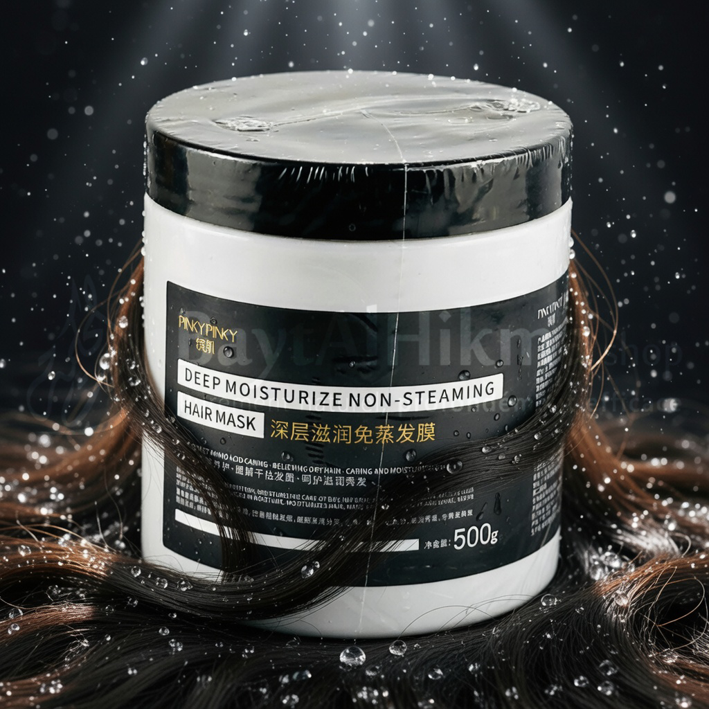 Masque Capillaire Hydratation Profonde Sans Vapeur - PINKYPINKY (500g) - ماسك الترطيب العميق للشعر بدون بخار