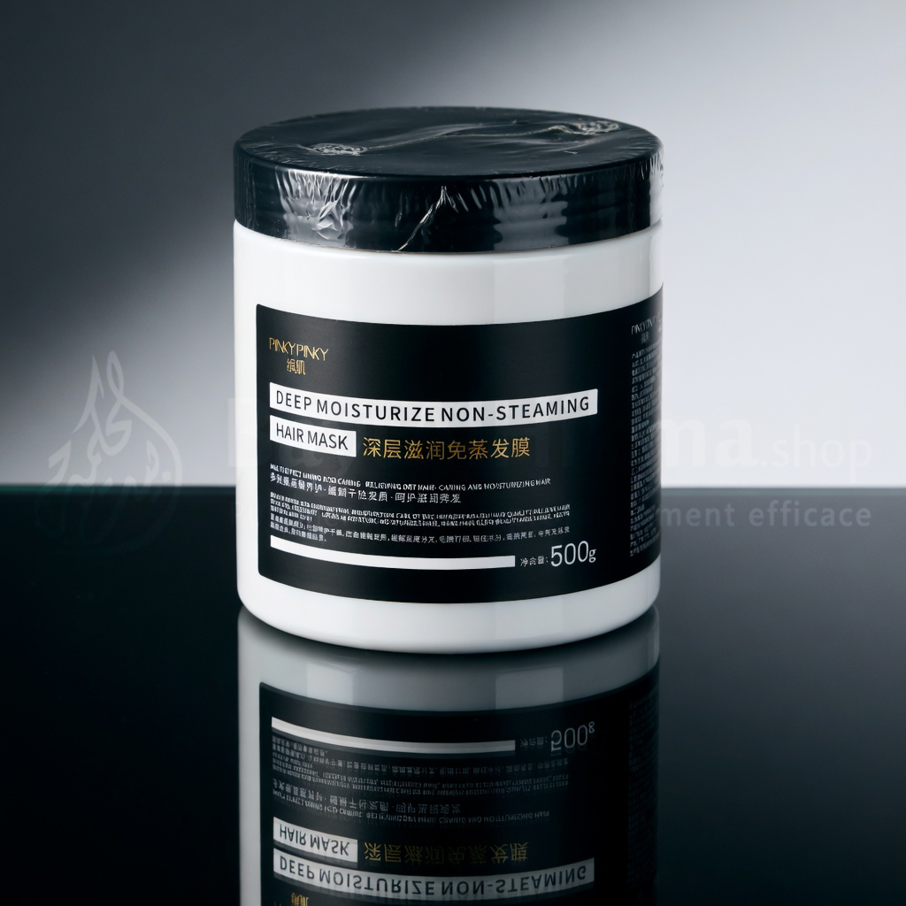 Masque Capillaire Hydratation Profonde Sans Vapeur - PINKYPINKY (500g) - ماسك الترطيب العميق للشعر بدون بخار