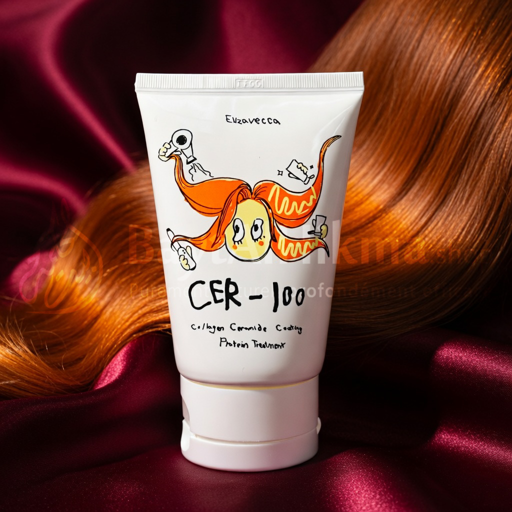 Masque Capillaire Réparateur CER-100 Collagen Ceramide - Elizavecca - ماسك إصلاح الشعر بالكولاجين والسيراميد والبروتين - إليزافيكا