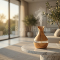 Diffuseur d'Huiles Essentielles Purenaissance - Design Tulipe en Bois & LED Multicolore - ناشر الزيوت الأساسية بيورينيسانس (Purenaissance) - تصميم خشبي أنيق مع إضاءة LED ملونة