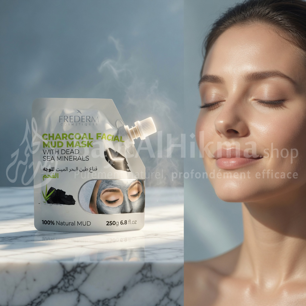 Frederm - Masque à la Boue au Charbon et Minéraux de la Mer Morte - 250g - فرديرم - قناع طين البحر الميت بالفحم للوجه
