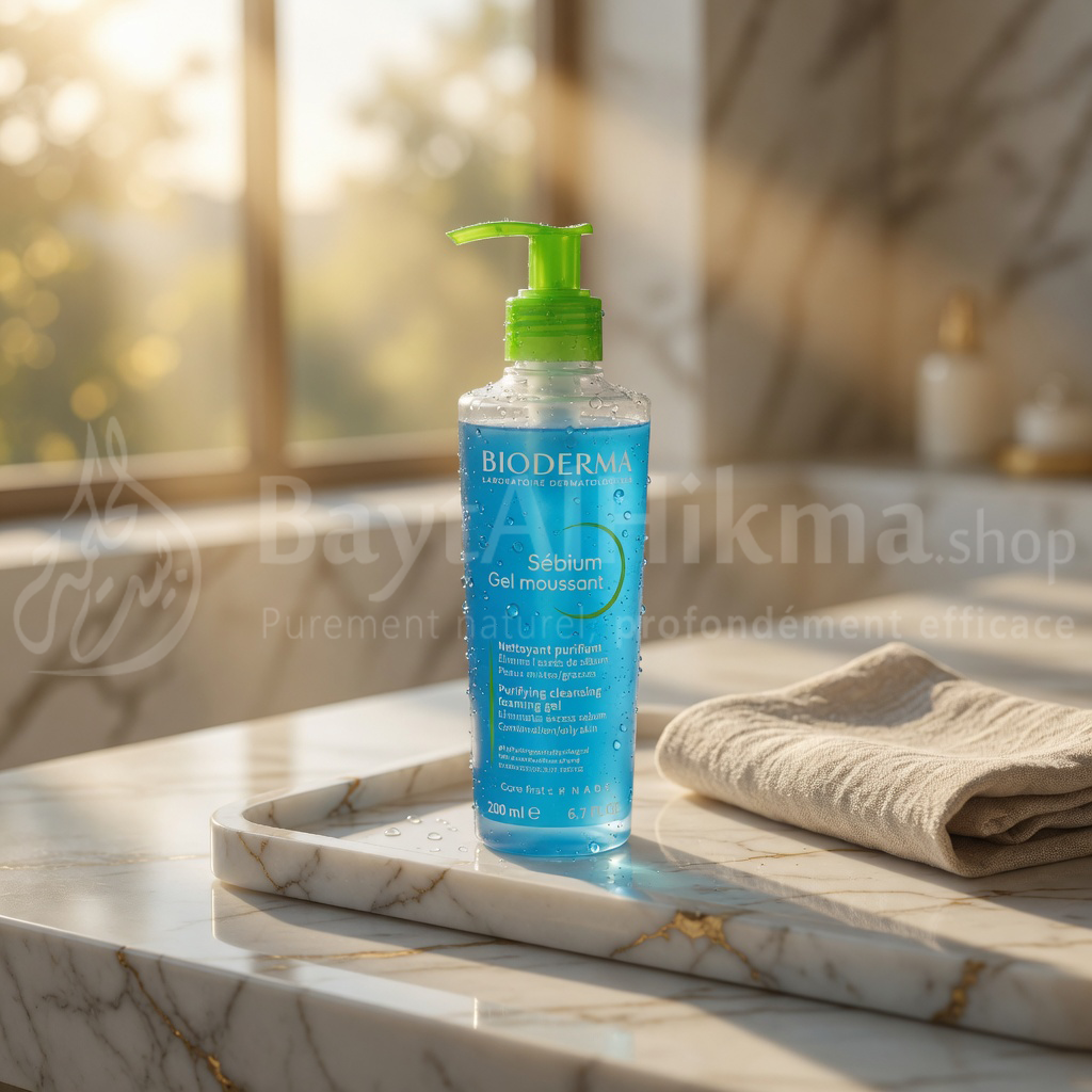 BIODERMA Sébium Gel Moussant – Nettoyant Purifiant Peaux Mixtes à Grasses (200ml) - بيوديرما سبيوم جل رغوي – منظف منقي للبشرة المختلطة إلى الدهنية