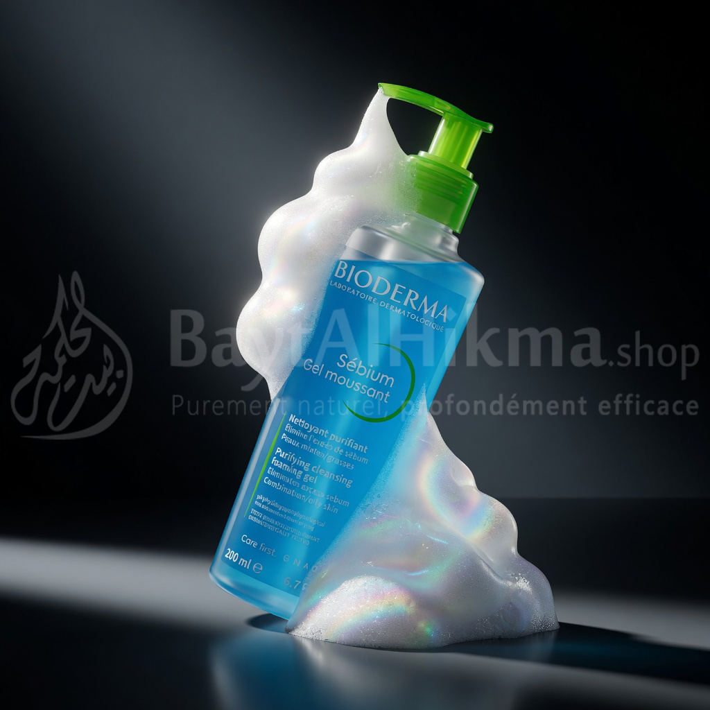 BIODERMA Sébium Gel Moussant – Nettoyant Purifiant Peaux Mixtes à Grasses (200ml) - بيوديرما سبيوم جل رغوي – منظف منقي للبشرة المختلطة إلى الدهنية
