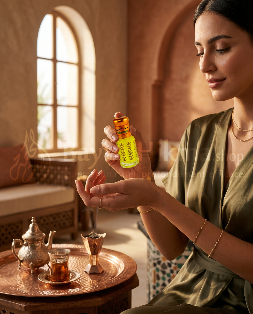 Musc Tahara "Mango" - Huile de Parfum Intime Sans Alcool (Senteur Mangue) - مسك الطهارة برائحة المانجو - عطر زيتي مركز خالي من الكحول