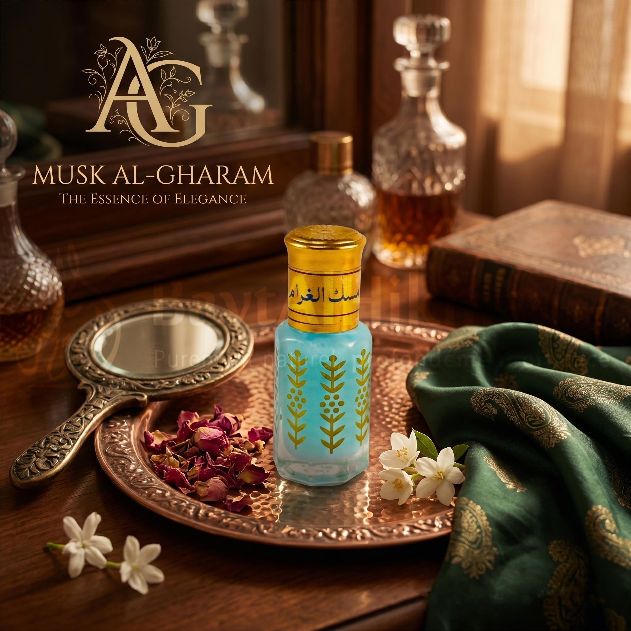 Musk Al Gharam (مسك الغرام) — Huile de Parfum Concentrée Précieuse - مسك الغرام — زيت عطري مركز فاخر
