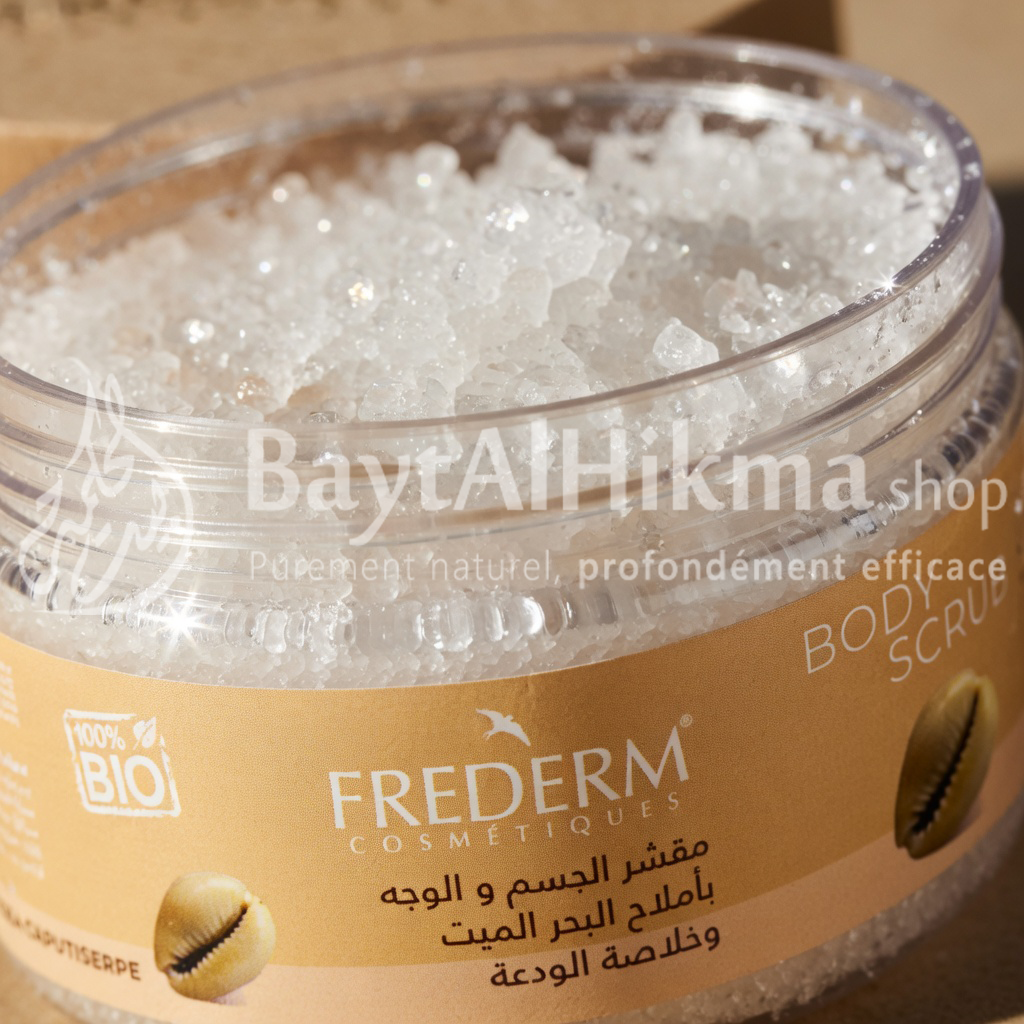 Gommage Corps & Visage aux Sels de la Mer Morte – FREEDERM - مقشر الجسم والوجه بأملاح البحر الميت