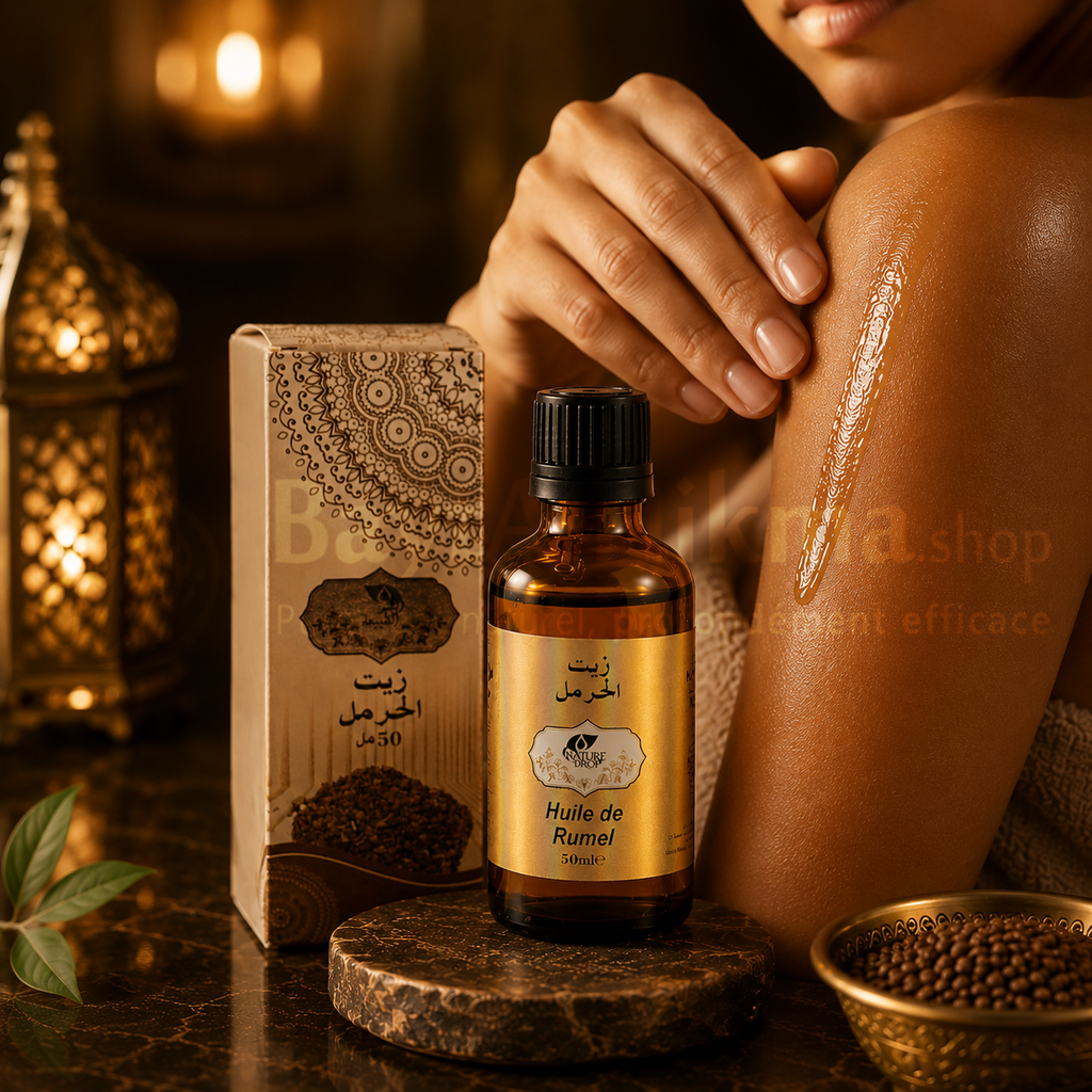 Huile de Harmal (Rumel) 100% Naturelle - Nature Drop - 50ml - زيت الحرمل الطبيعي 100% - قطرة الطبيعة - 50 مل