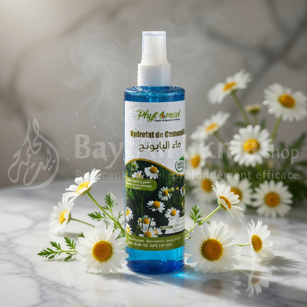 Hydrolat de Camomille Pur (Eau de Camomille) - Phytomed - 250ml - ماء البابونج الطبيعي (هيدرولات) - فيتوميد