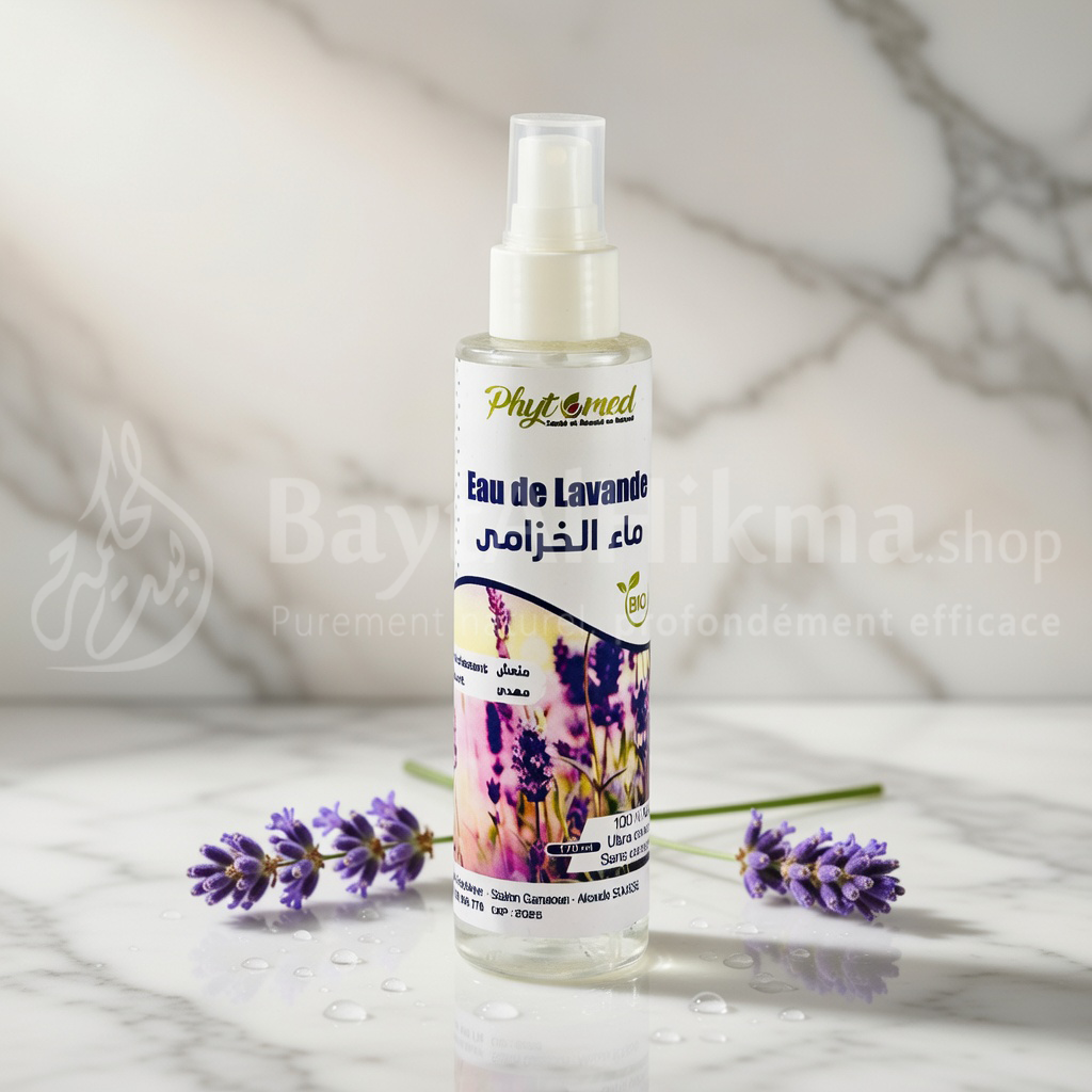 Phytomed - Eau de Lavande Bio (170ml) - 100% Pure et Naturelle - فيتوميد - ماء الخزامى العضوي (170 مل) - طبيعي ونقي100%