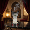 Encensoir Électrique de Luxe - Mabkhara Argentée aux Motifs Traditionnels - مبخرة كهربائية فضية فاخرة - تصميم شرقي أصيل