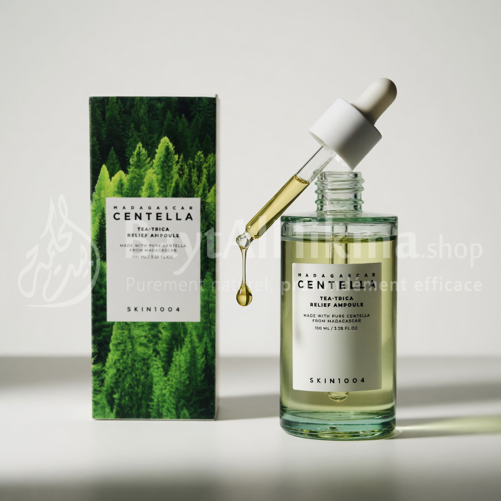 SKIN1004 - Madagascar Centella Tea-Trica Relief Ampoule (100ml) – Le Soin SOS Anti-Imperfections - سكين 1004 - أمبولة مدغشقر سينتيلا تي-تريكا المهدئة (100 مل) – العلاج الفوري للبشرة المعرضة للشوائب