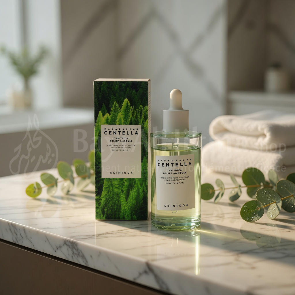 SKIN1004 - Madagascar Centella Tea-Trica Relief Ampoule (100ml) – Le Soin SOS Anti-Imperfections - سكين 1004 - أمبولة مدغشقر سينتيلا تي-تريكا المهدئة (100 مل) – العلاج الفوري للبشرة المعرضة للشوائب