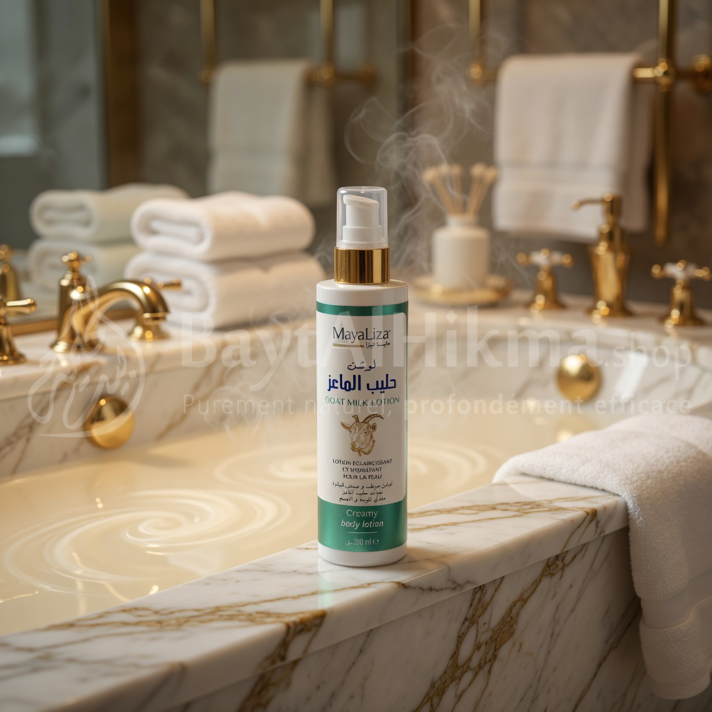MayaLiza - Lotion Éclaircissante et Hydratante au Lait de Chèvre (200ml) - مايا ليزا - لوشن حليب الماعز المبيض والمرطب