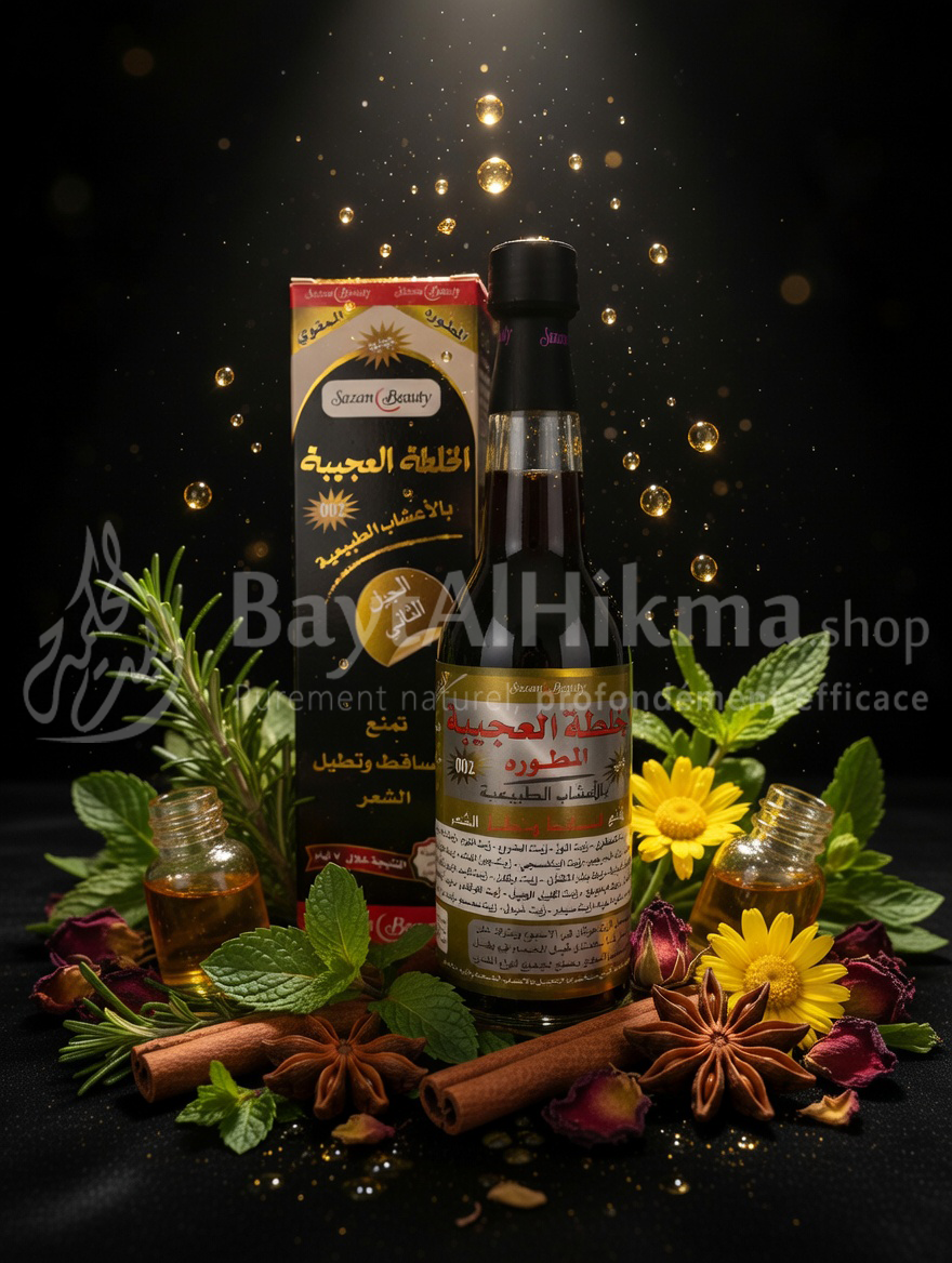 La Formule Magique Améliorée (الخلطة العجيبة) - Huile Capillaire aux Herbes Naturelles | Sazan Beauty - الخلطة العجيبة المطورة 002 بالأعشاب الطبيعية لمنع تساقط وإطالة الشعر | سازان بيوتي