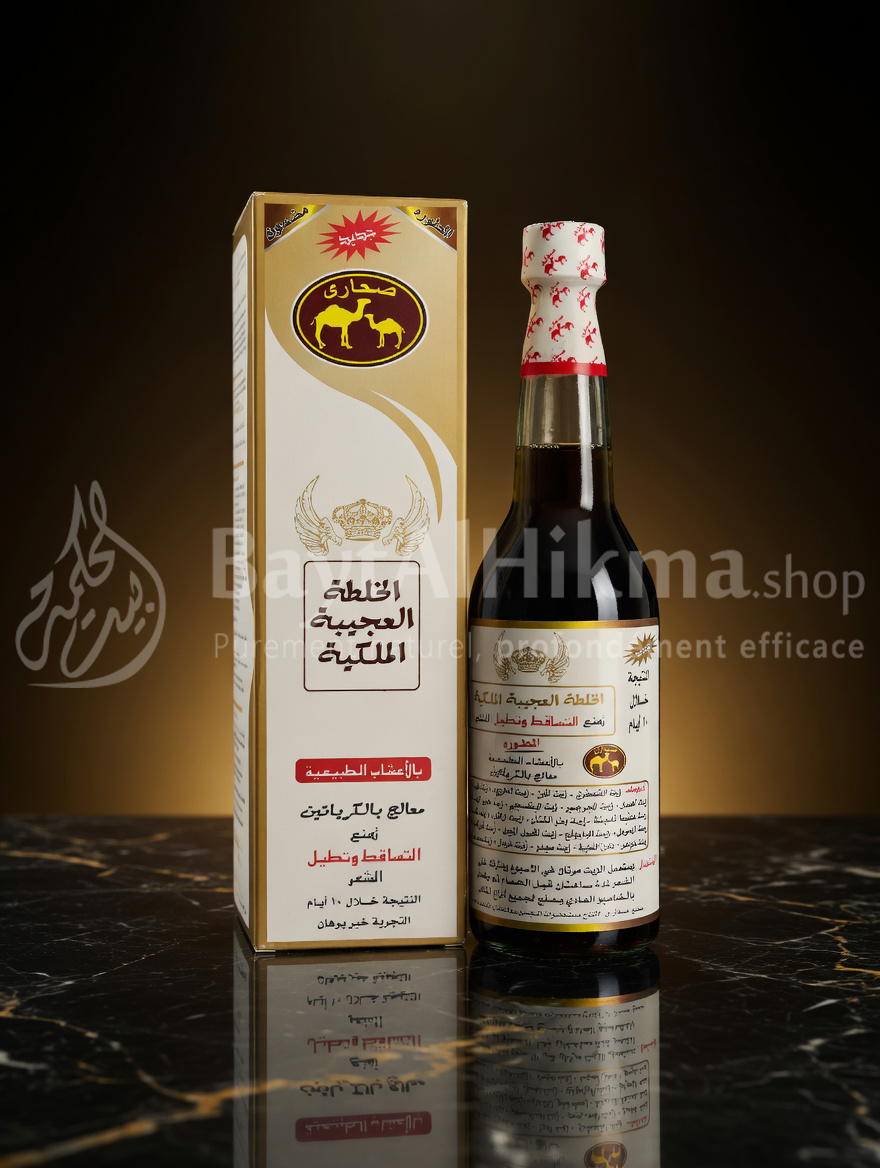 Huile Capillaire "Mélange Magique Royal" (Sahari) - Anti-Chute, Pousse & Kératine - الخلطة العجيبة الملكية من صحاري - لمنع تساقط الشعر وتطويله (بالكيراتين)